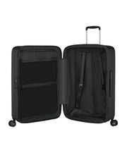 musta Samsonite fyrm pieni matkalaukku graphite laajennettava
