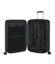 musta Samsonite fyrm pieni matkalaukku graphite laajennettava