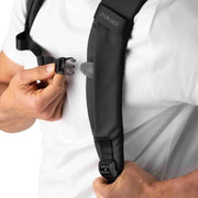 musta Zeeksack rolltop reppu matkustusreppu matkareppu 21l
