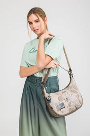 Anekke Olympia iso olkalaukku vaalea