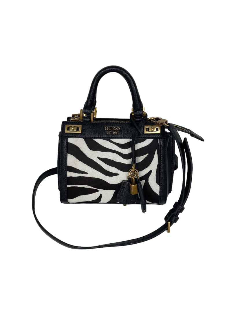 GUESS Katey Zebra Mini Satchel