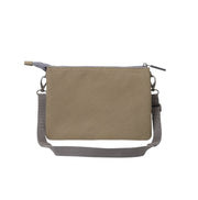 olkalaukku roka london carnaby kangas vaaleanruskea taupe ruskea