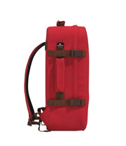 punainen CabinZero classic cabin reppu 44l matkareppu iso London Red