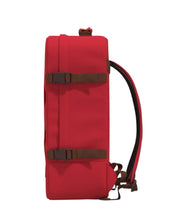 punainen CabinZero reppu classic cabin 44l matkareppu iso London Red