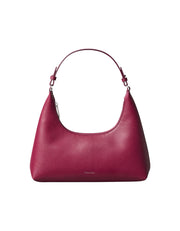 punainen Calvin Klein foil logo olkalaukku viininpunainen