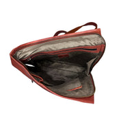 punainen House of sajaco reppu nahka rusty