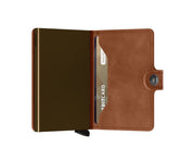 rfid suojattu ruskea korttilompakko