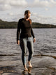 ruskovilla unisex musta silkkivilla aikuiset