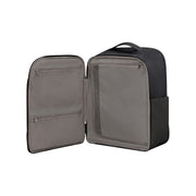Samsonite Move Journey underseater musta reppu avattuna