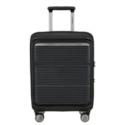 samsonite paralux laajennettava lentolaukku musta edestä