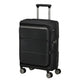 samsonite paralux laajennettava lentolaukku musta etuviisto