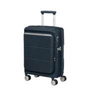 samsonite paralux laajennettava lentolaukku navy sininen etuviisto