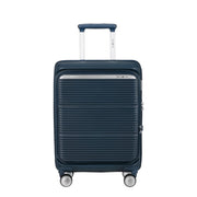 samsonite paralux laajennettava lentolaukku navy sininen edestä