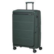 samsonite paralux iso matkalaukku vihreä etuviistosta