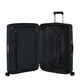 Samsonite upscape tummansininen matkalaukku sisältä