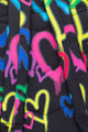 sydän Hype reppu graffiti musta värikäs