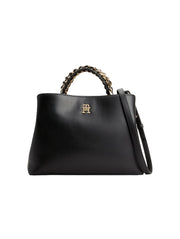 tommy hilfiger feminine musta satchel