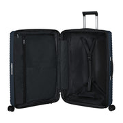 Samsonite upscape pieni matkalaukku laajennettava tummansininen sisältä 