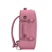 vaaleanpunainen CabinZero classic cabin reppu 44l matkareppu rosa iso pinkki