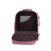 vaaleanpunainen CabinZero classic keskikokoinen cabin reppu 36l pinkki rosa matkareppu