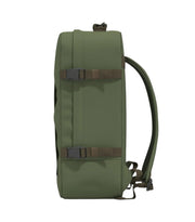vihreä CabinZero classic cabin reppu 44l matkareppu iso Georgian Khaki