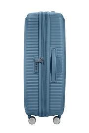 american tourister stone blue iso matkalaukku