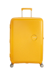 americantourister keltainen isomatkalaukku goldenyellow soundbox