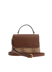 guess berta mini latte logo ruskea pieni laukku
