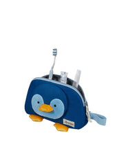 happy sammies eco toilettilaukku lasten pingviini sininen
