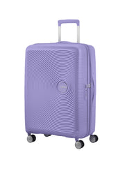 lila lavender americantourister soundbox pienimatkalaukku