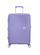 lila lavender pienimatkalaukku americantourister soundbox