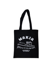 makia boat tote bag musta