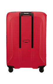 punainen iso matkalaukku samsonite essens