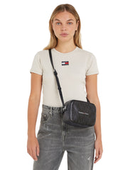 tommy jean olkalaukku must camera bag musta
