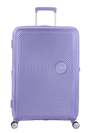 violetti lila american tourister soundbox iso matkalaukku