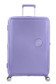 violetti lila american tourister soundbox iso matkalaukku